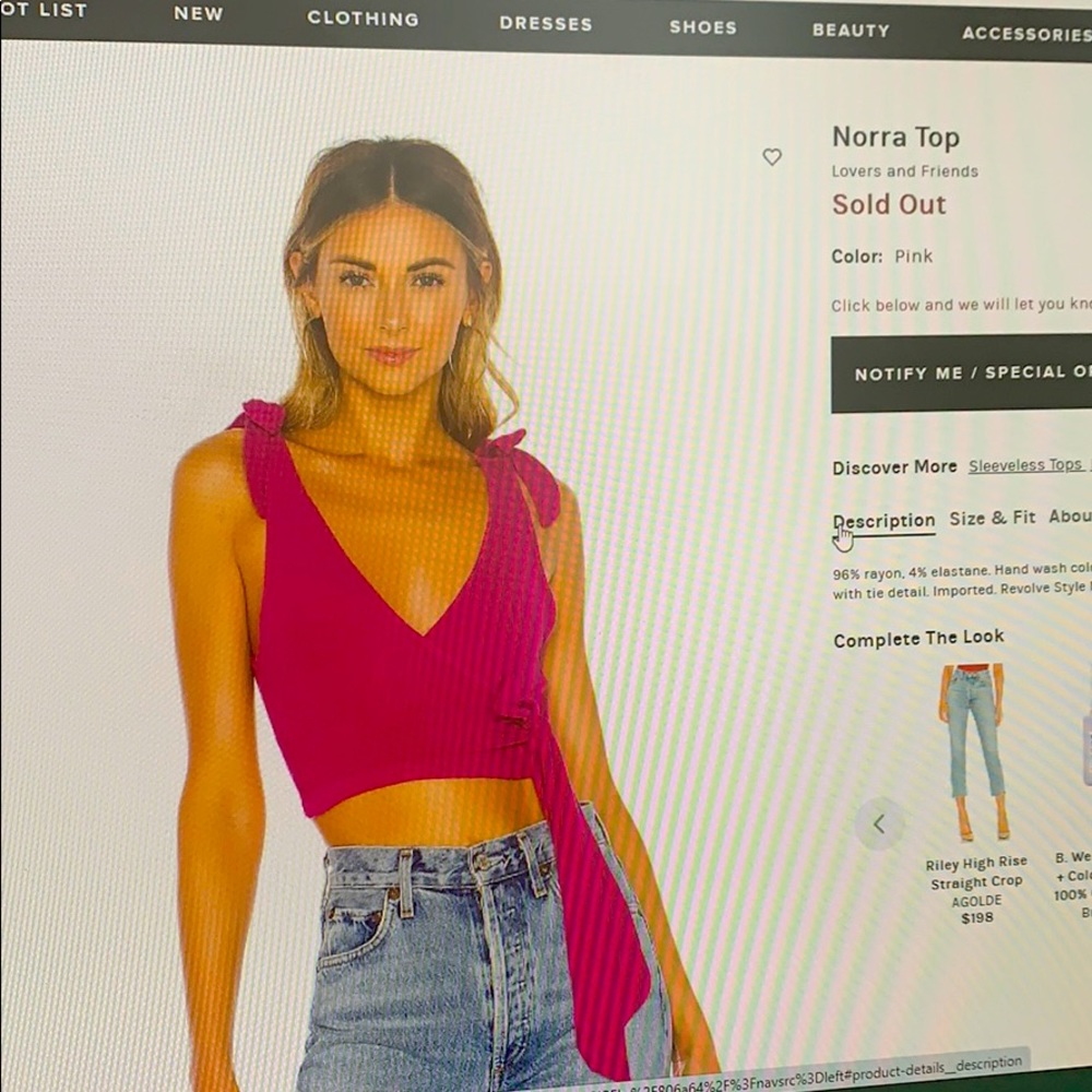 Lovers and Friends crop top